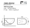 Wall-hung Toliet OMS002