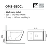 Wall-hung Toliet OMS001