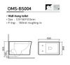 Wall-hung Toliet OMS003