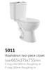 Two Piece Toliet 5011